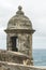 Sentry box overlooking the Atlantic Ocean at \'El Morro\' (Castill