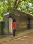 Sentry duty standing still near the Buckingham Palace