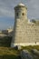 Sentry tower at El Morro Fort, Castillo del Morro, in Havana, Cuba