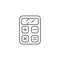 SEO Calculator Line Icon