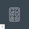 SEO Calculator Line Icon