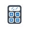 SEO Calculator Vector Glyph Icon