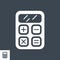 SEO Calculator Vector Glyph Icon