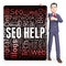 Seo Help Indicates Search Engine And Assistance