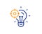 Seo idea line icon. Web targeting sign. Traffic management. Vector