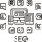 SEO illustrated icons