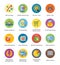 SEO & Internet Marketing Flat Icons Set 3 - Bubble