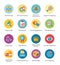 SEO & Internet Marketing Flat Icons Set 4 - Bubble