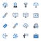 SEO & Internet Marketing Icons Set 2 - Blue Series