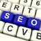 Seo Keys Representing Internet Optimization