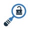 seo, protect, lock open icon. Editable vector