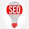 SEO (search engine optimization) bulb