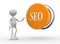 Seo (search engine optimization) button.