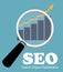 SEO - Search Engine Optimization Flat Icon Vector