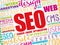 SEO Search Engine Optimization - process of improving the quality and quantity of website traffic to a website from search engines