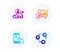 Seo statistics, Career ladder and Swipe up icons set. Friends community sign. Vector