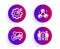 Seo statistics, Chemistry molecule and Settings gear icons set. Partnership sign. Vector