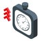 Seo stopwatch icon isometric vector. Search engine