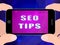 Seo Tips Online Ranking Advice 2d Illustration