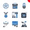 Seo and web opimization icons set