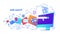 Seo web search engine searching online browsing concept horizontal banner sketch doodle