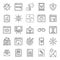 Seo Website Line Icons Pack