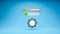 SEO website optimization website browser search engine optimization symbol 3d icon in blue background. 3d rendering