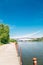 Seonyu bridge and Han river at Yanghwa Hangang park in Seoul, Korea