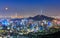 Seoul City Skyline and N Seoul Tower