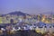 Seoul cityscape at twilight in South Korea