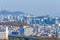 SEOUL, KOREA, NOVEMBER 9, 2019: Namsan tower overlooking skyline of Seoul, Republic of Korea