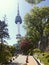Seoul Namsan Tower is famous landmark and tourist destination. Seoul, South