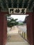 Seoul, South Korea, 29th June 2019: Side entrance to Gyeongbokung Palace