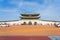 Seoul, South Korea 6 December 2018 : Beautiful architecture Gyeongbokgung palace is the popular place for travel and sightseeing