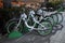 Seoul, South Korea - 9 January 2019: Unmanned Rental Public Bicycles, ddareungi