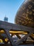 Seoul, South Korea - April 16, 2018: People and touristor visits Dongdaemun Design Plaza DDP. The newest and most iconic landmar