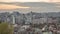 Seoul South Korea city skyline day to night sunset time lapse
