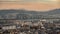 Seoul South Korea skyline sunset time lapse at Han River view from Namsan Mountain in