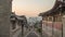 Seoul South Korea sunrise time lapse at Bukchon Hanok Village