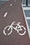 Separate bicycle lane for riding bicycles