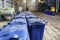 Separate garbage collection. Equipment for pressing debris sorting material to be processed in a modern waste recycling plant