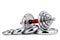 Separate plates dumbbell from core