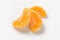 Separated segments of tangerine