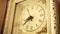 Sepia old fashioned antique western roman clock ticking slowly by Angle 2 Nov 24 2017