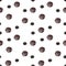 Sepia polka dot pattern graphic pencil