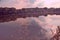 Sepia shot of a lake during daytime