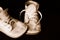 Sepia Vintage Baby Shoes