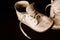 Sepia Vintage Baby Shoes