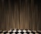 Sepia Vintage Curtain Spotlight Stage Background