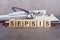 sepsis text on wooden blocks, medical concept, gray background